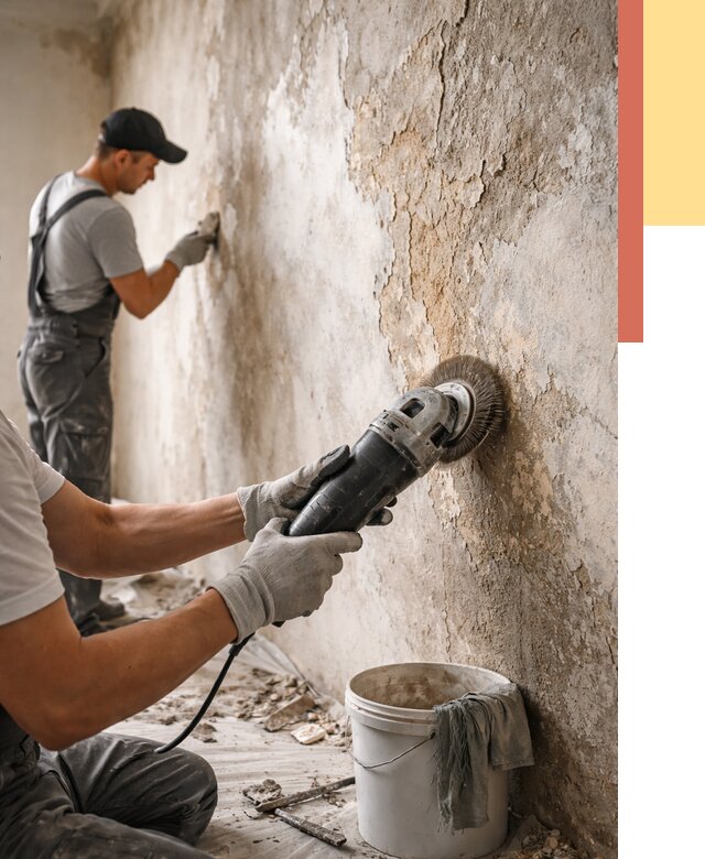 Снятие и удаление краски со стен в Салавате от 2240 руб. — ОТДЕЛОЧНИК-Слв