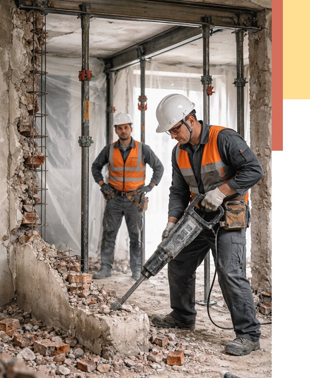 Снос несущих стен в Салавате от 10936 руб. — демонтаж несущей стены под ключ | ОТДЕЛОЧНИК-Слв