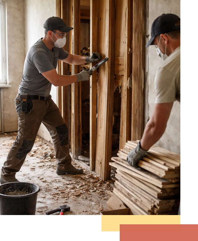 Демонтаж деревянных перегородок в Салавате быстро и аккуратно