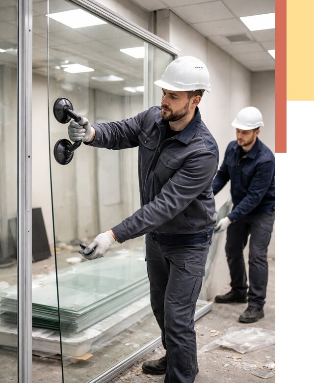 Демонтаж стеклянных перегородок в Салавате от 3414 руб. — быстро и недорого | ОТДЕЛОЧНИК-Слв