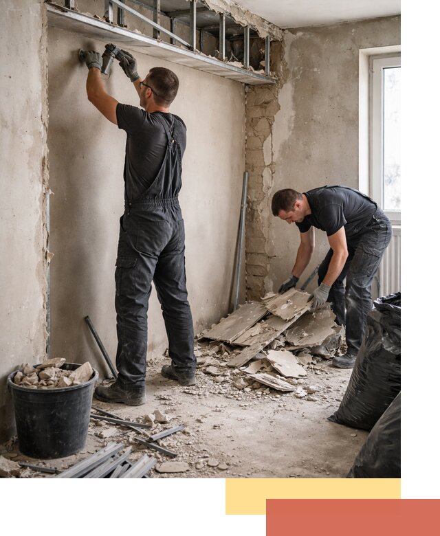 Демонтаж короба из гипсокартона в Салавате быстро и аккуратно