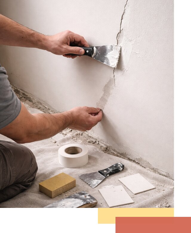 Заделка трещин и сколов в стенах и потолках в Салавате