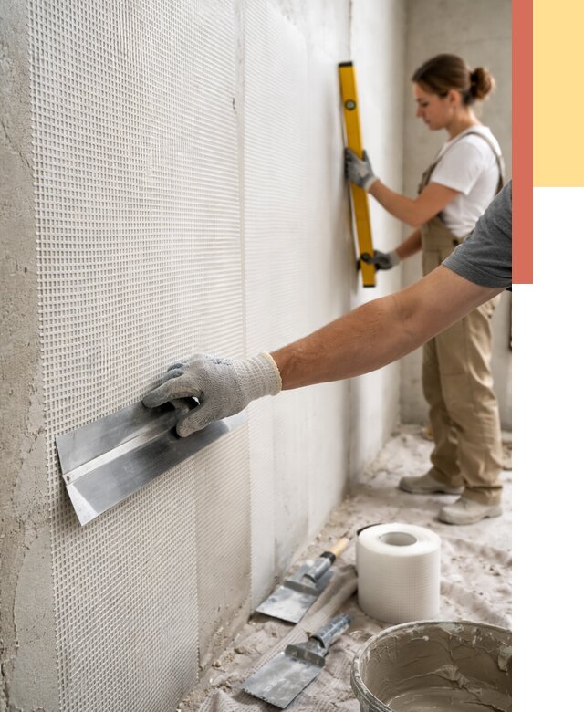 Армирование стен стеклосеткой в Салавате от 3414 руб. под ключ | ОТДЕЛОЧНИК-Слв