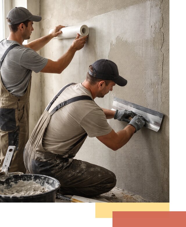 Армирование стен стеклосеткой в Салавате для прочной отделки