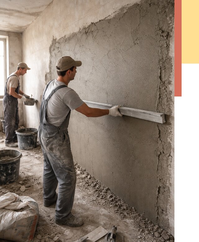 Цементная штукатурка стен в Салавате от 4801 руб/м2 — быстро и недорого | ОТДЕЛОЧНИК-Слв