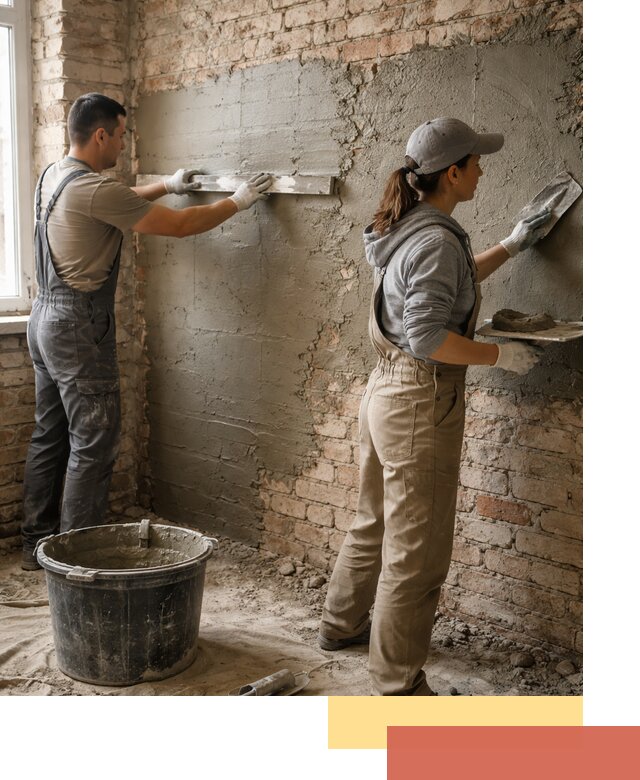 Штукатурка кирпичных стен в Салавате — качественно и надежно