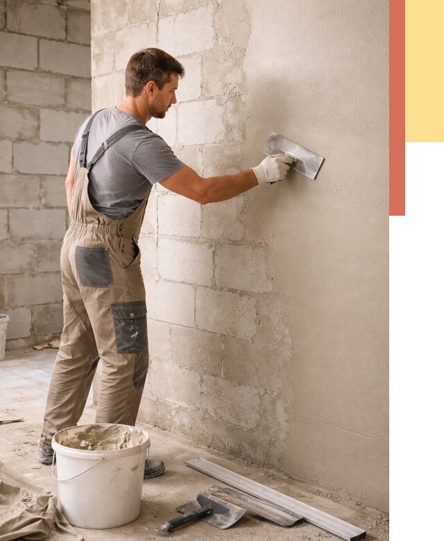 Штукатурка стен из газобетона в Салавате от 2240 руб./м2 — быстро и недорого | ОТДЕЛОЧНИК-Слв