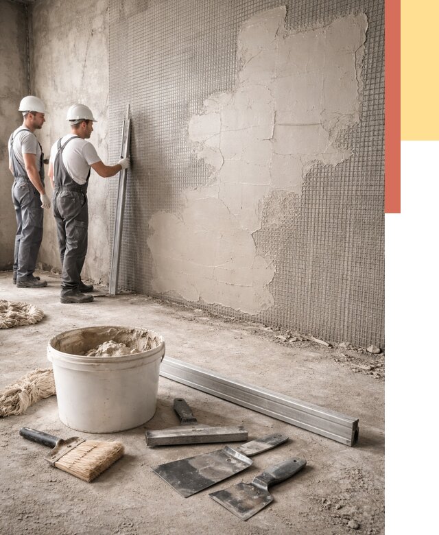 Штукатурка стен по сетке в Салавате от 5868 руб./м2 — быстро и недорого | ОТДЕЛОЧНИК-Слв