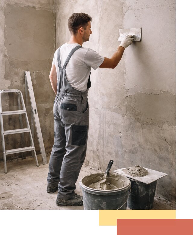 Штукатурка стен в ванной под ключ в Салавате