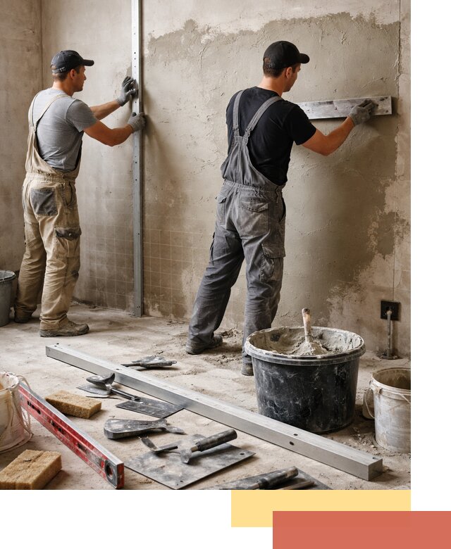 Профессиональная штукатурка стен под плитку в Салавате