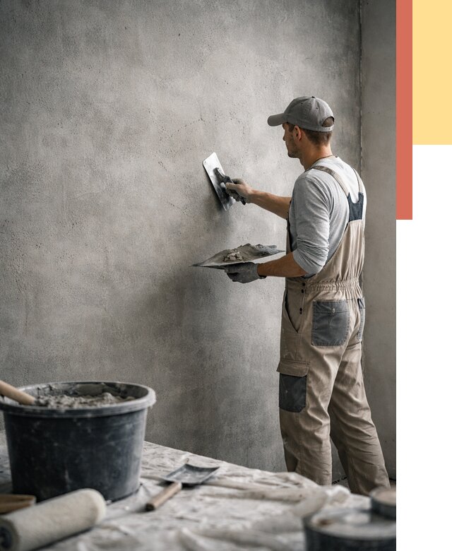 Декоративная штукатурка под бетон в Салавате от 2667 руб./м² — нанесение под ключ | ОТДЕЛОЧНИК-Слв