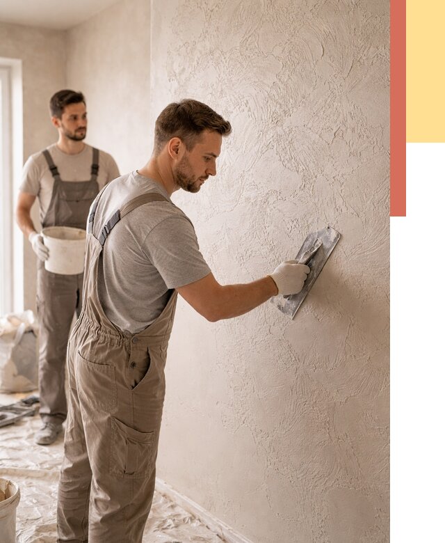 Фактурная штукатурка стен в Салавате от 4481 руб./м² — заказать под ключ | ОТДЕЛОЧНИК-Слв