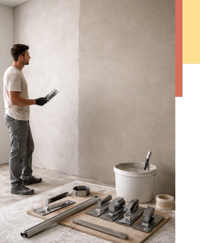 Нанесение микроцемента на стены в Салавате от 3414 руб./м2 под ключ | ОТДЕЛОЧНИК-Слв