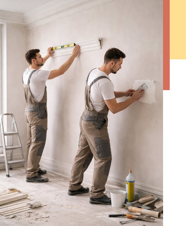 Монтаж лепнины на стены в Салавате от 4801 руб. — недорого, быстро | ОТДЕЛОЧНИК-Слв