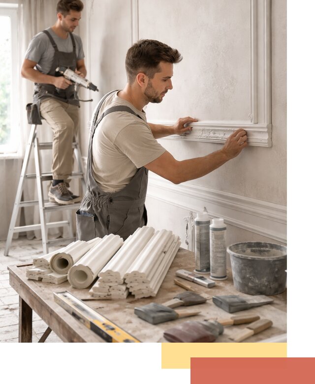 Монтаж лепнины на стены в Салавате профессионально и качественно