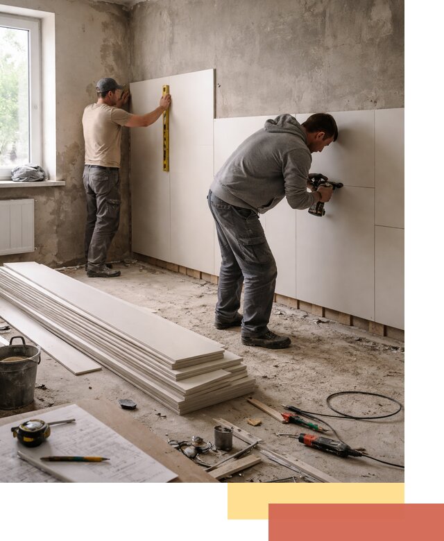 Монтаж ПВХ панелей на стены в Салавате качественно и быстро