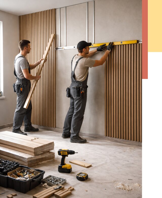 Монтаж реечных панелей на стены в Салавате от 1280 руб. — быстро и недорого | ОТДЕЛОЧНИК-Слв