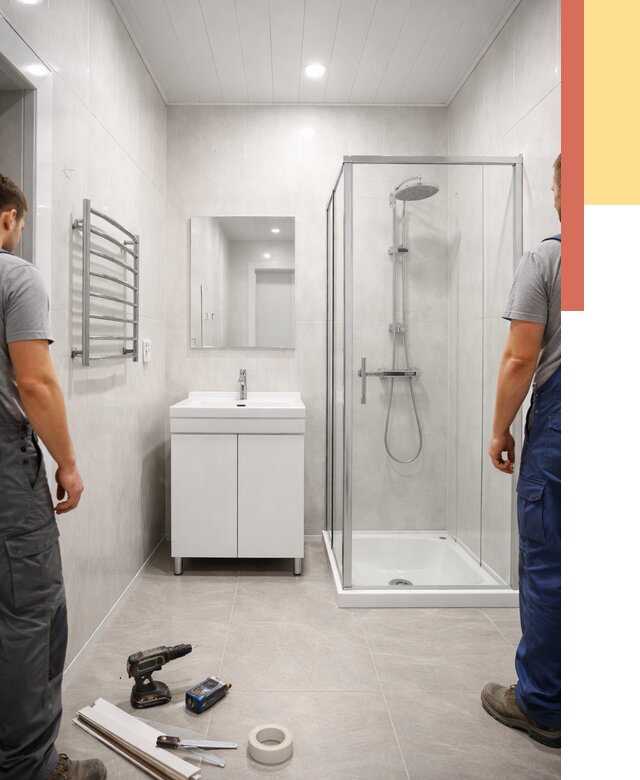 Отделка ванной комнаты панелями ПВХ в Салавате от 4801 руб. за м2 | ОТДЕЛОЧНИК-Слв