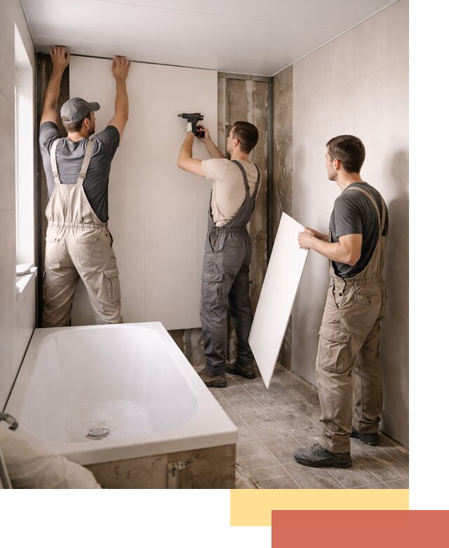 Отделка ванной панели ПВХ профессионально в Салавате