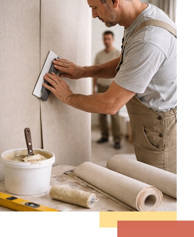 Поклейка текстильных обоев в Салавате профессионально и аккуратно