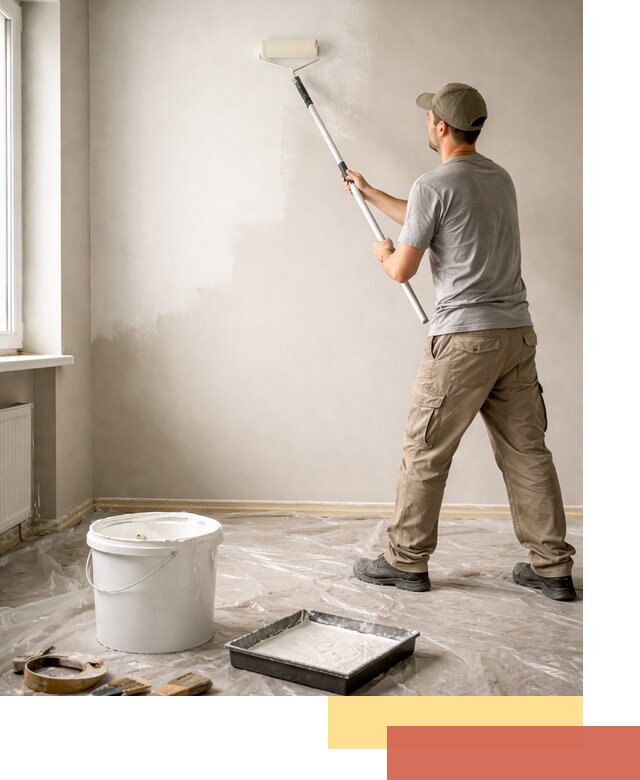 Покраска стен латексной краской в Салавате качественно и быстро