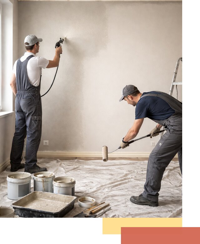 Покраска стен моющейся краской и защита поверхностей в Салавате