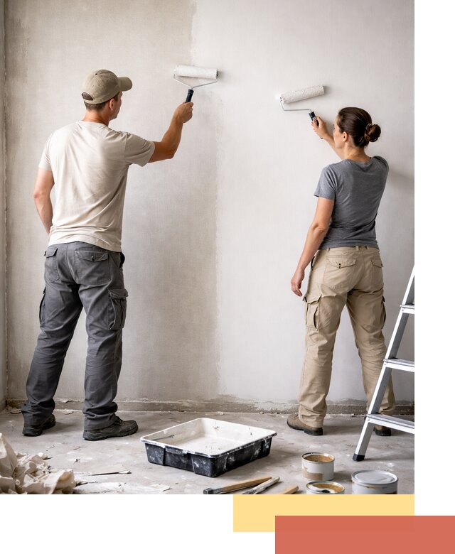 Окраска стен по стеклохолсту в Салавате качественно и долговечно