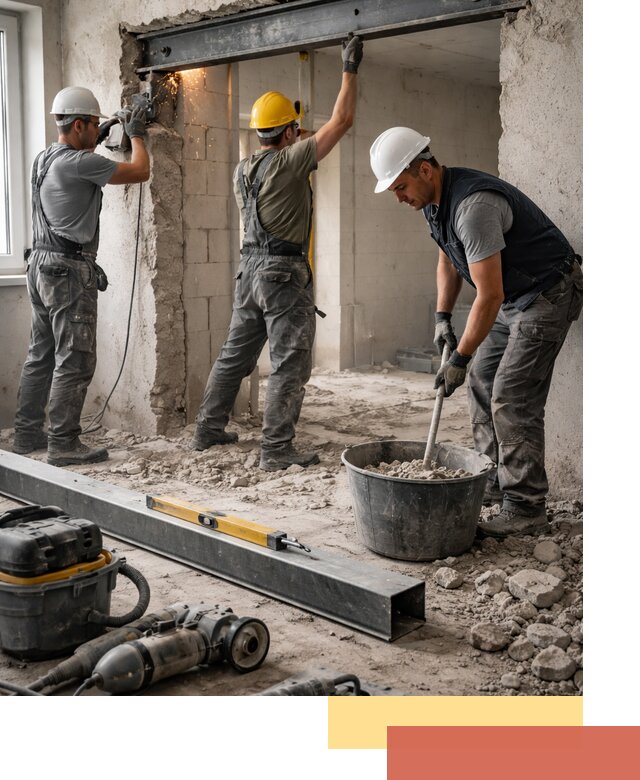 Создание проемов в стенах и несущих конструкциях в Салавате