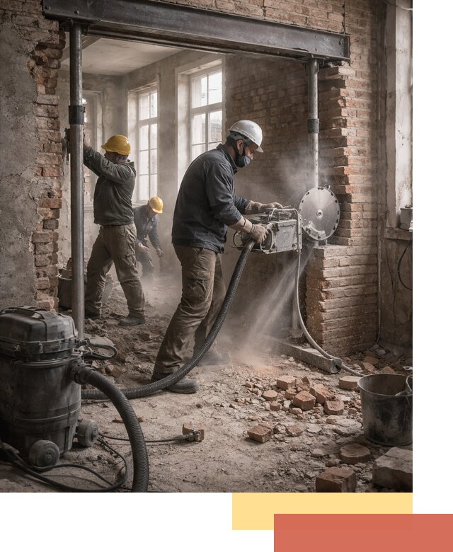 Прорезка проема в стене под дверной или оконный проем в Салавате