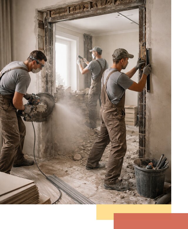 Расширение дверного проема под установку новой двери в Салавате