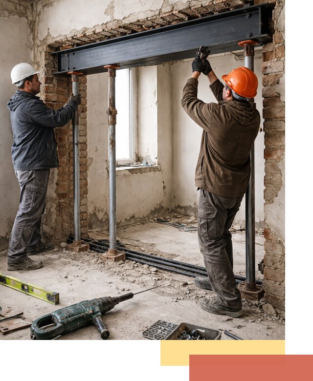 Усиление проема в стене в Салавате для расширения и безопасности