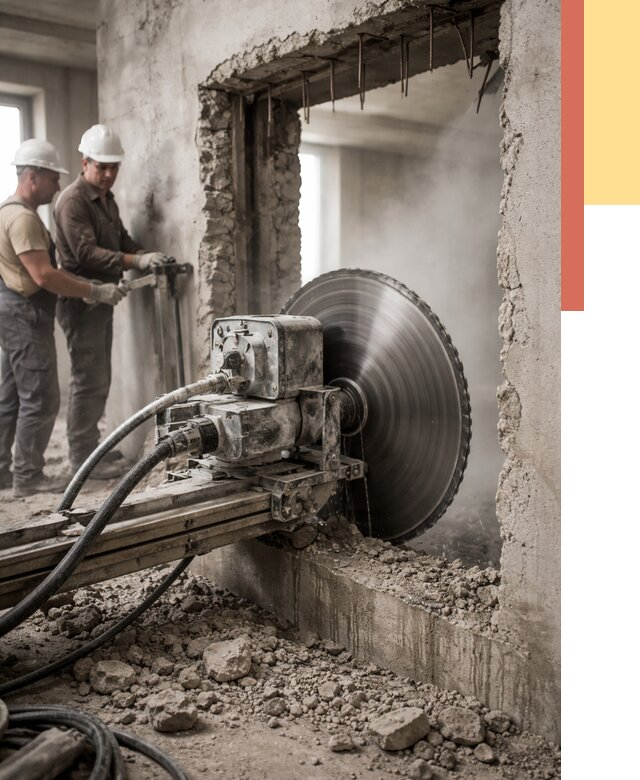 Алмазная резка проемов в Салавате от 4801 руб. быстро и недорого | ОТДЕЛОЧНИК-Слв