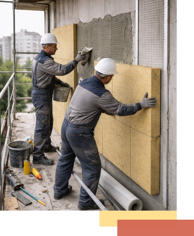 Утепление стен зданий и домов в Салавате качественно и надежно