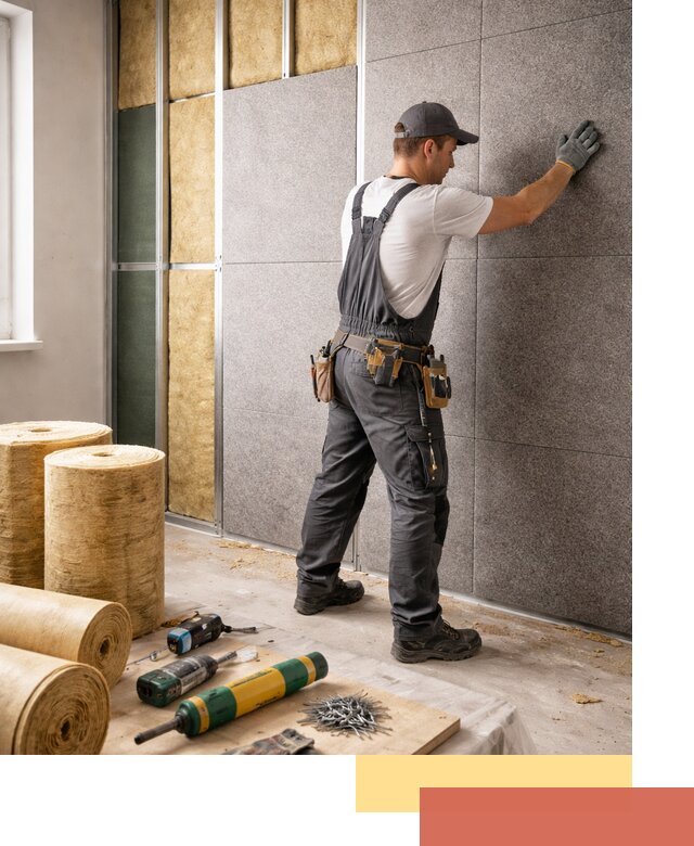 Профессиональная шумоизоляция стен в Салавате для квартиры и офиса