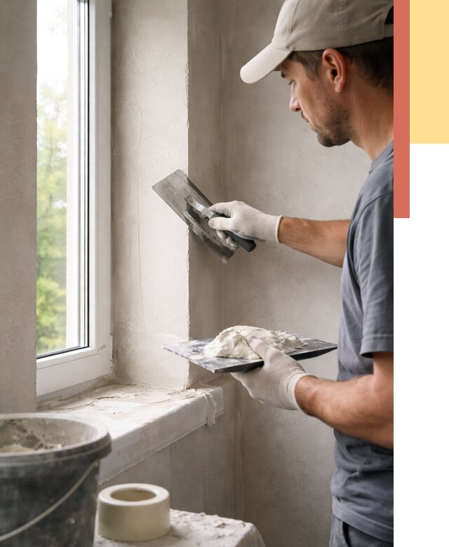 Штукатурка откосов в Салавате от 4801 руб/м² — услуги и выравнивание под ключ | ОТДЕЛОЧНИК-Слв