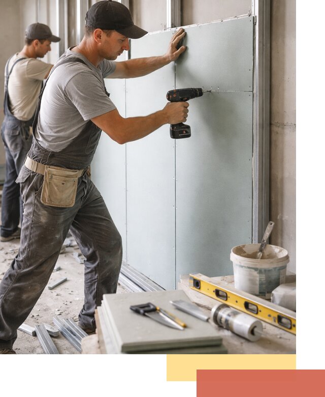 Кладка влагостойких перегородок ПГП в Салавате