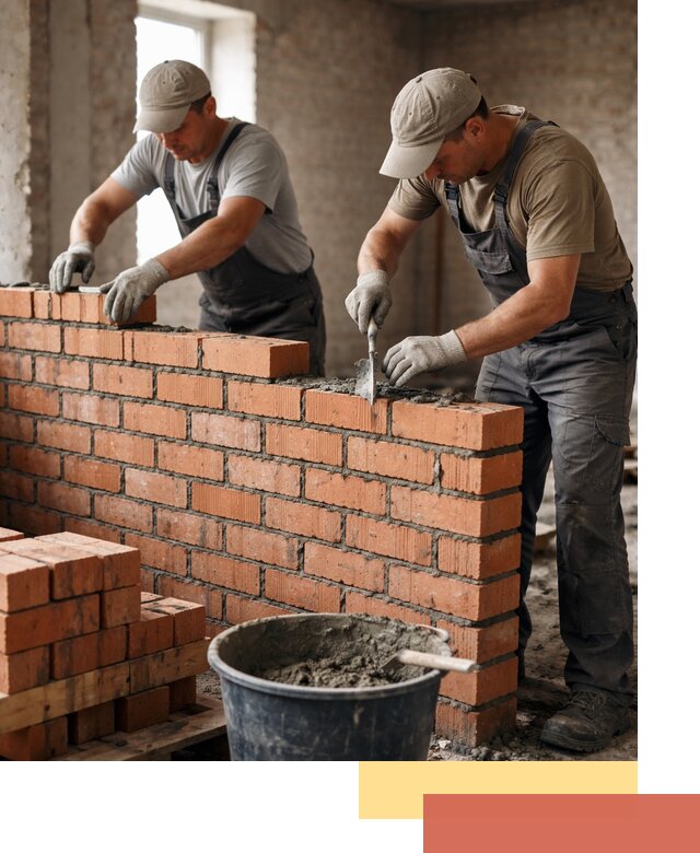 Кладка кирпичных перегородок под ключ в Салавате