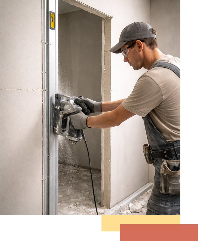 Устройство дверного проема в перегородке в Салавате