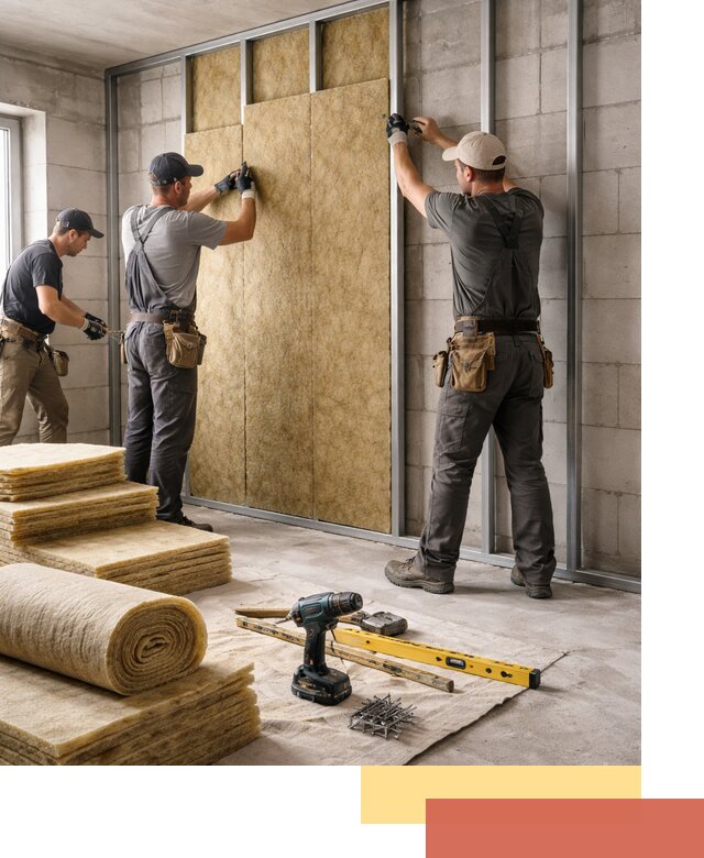 Шумоизоляция перегородок из блоков в Салавате — монтаж и защита шумоизоляцией