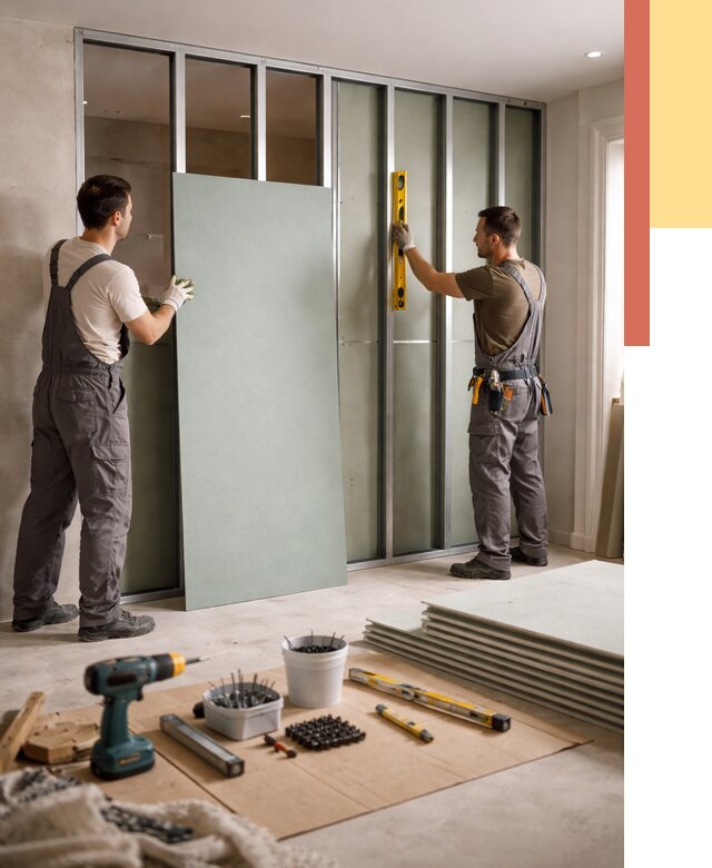 Перегородка из влагостойкого гипсокартона в Салавате от 5121 руб. — монтаж под ключ | ОТДЕЛОЧНИК-Слв