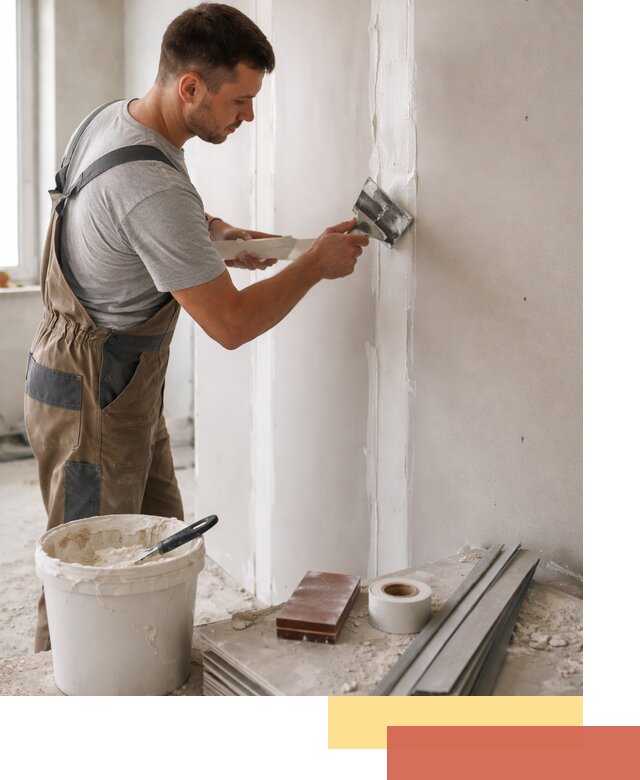 Шпаклевка перегородок из гипсокартона в Салавате качественно и быстро