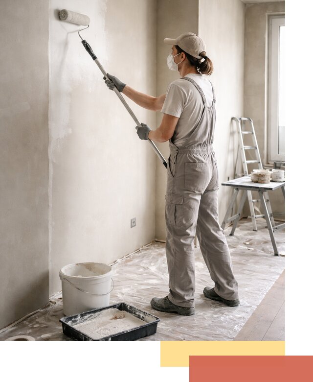 Покраска перегородок из гипсокартона в Салавате качественно и недорого