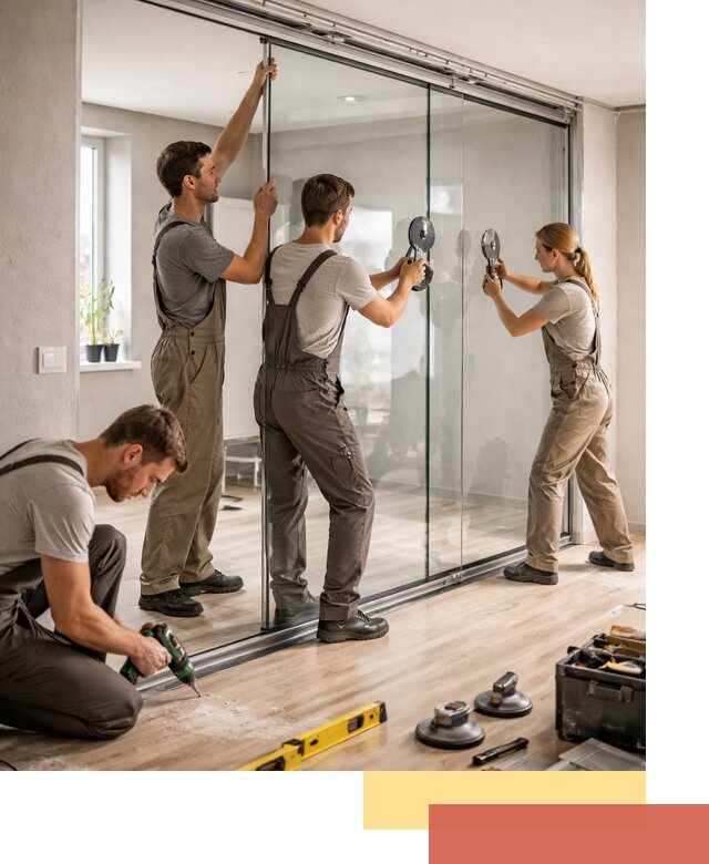 Изготовление стеклянных перегородок на заказ в Салавате