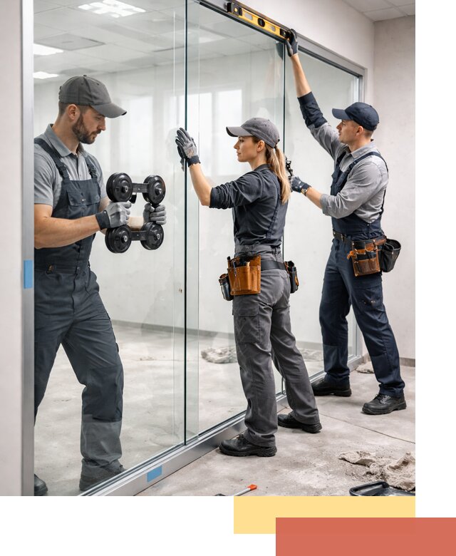 Профессиональный монтаж стеклянных перегородок в Салавате