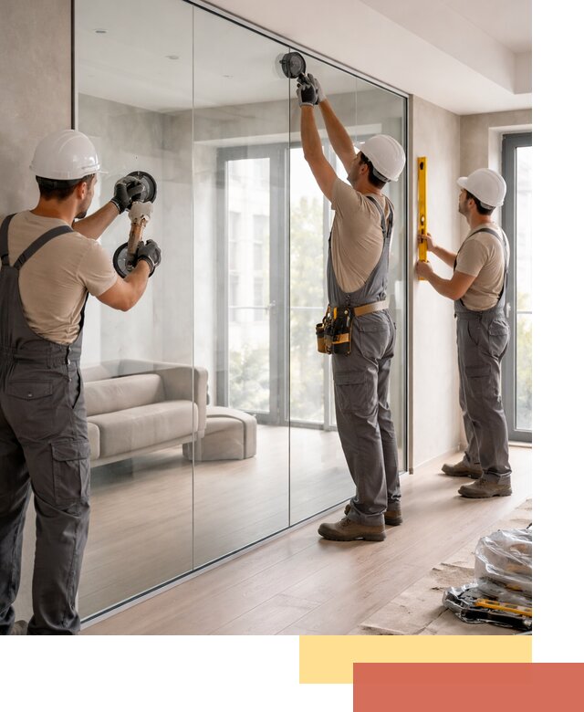 Перегородки из закаленного стекла в Салавате для офисов и квартир