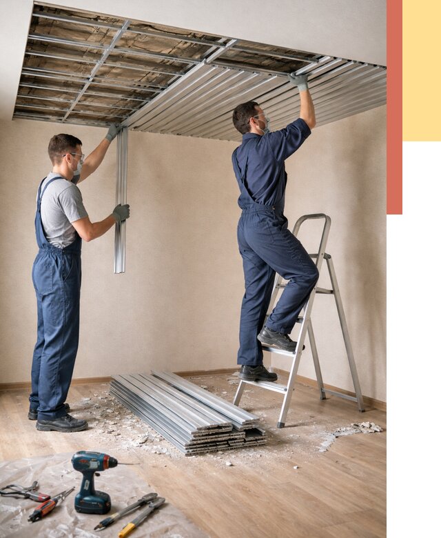 Демонтаж реечного потолка в Салавате от 4801 руб. быстро и недорого | ОТДЕЛОЧНИК-Слв