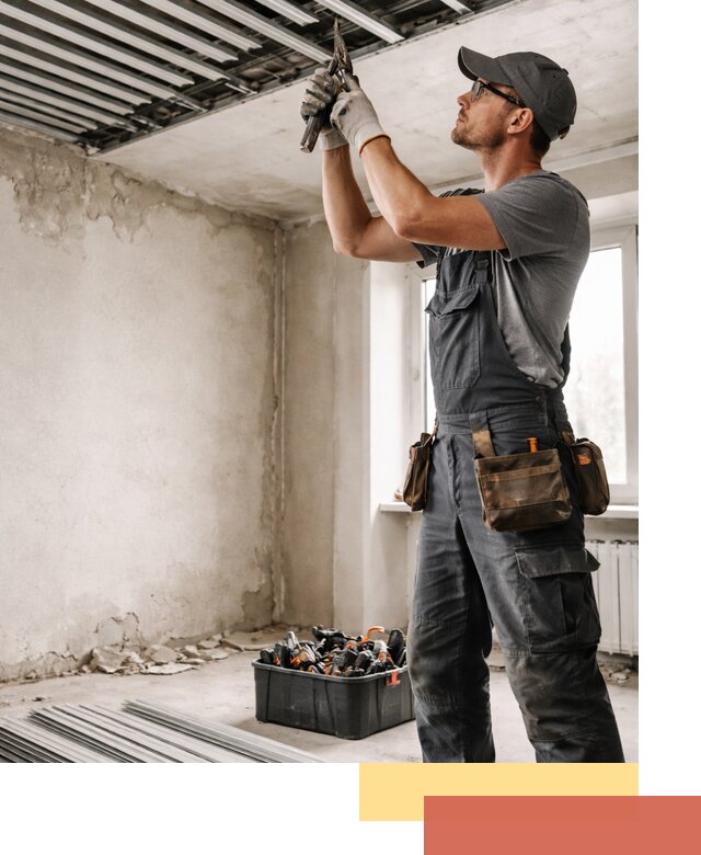 Демонтаж реечного потолка в Салавате быстро и аккуратно