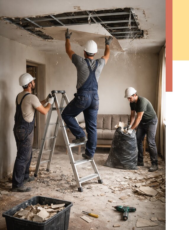 Демонтаж гипсокартонного потолка в Салавате от 448 руб. за м2 — ОТДЕЛОЧНИК-Слв