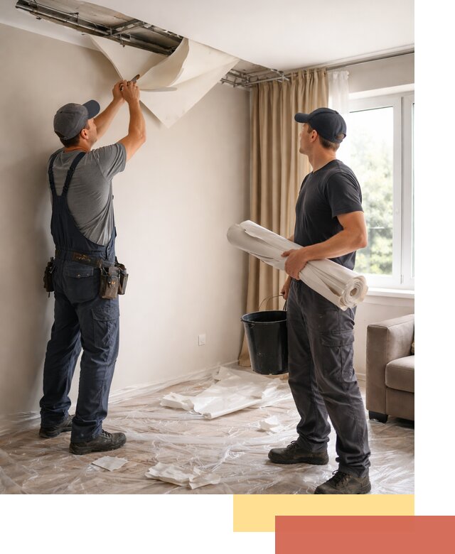 Демонтаж натяжного потолка в Салавате быстро и аккуратно