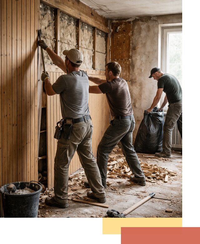 Демонтаж вагонки и вывоз материалов в Салавате